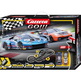 Carrera GO!!! Rennbahn Autorennbahn GT Race Off Set /...