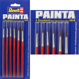 Revell Painta Standard Pinsel Set 6 Gren 00-4, geblistert