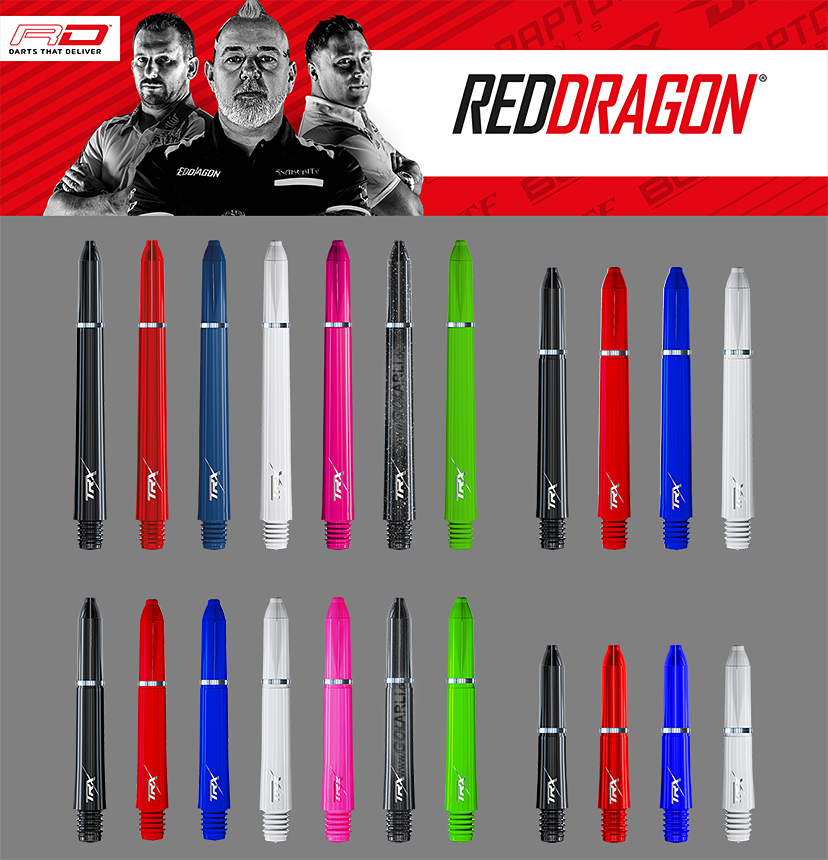 Red Dragon TRX White Shafts in verschiedene Größen Shaft Dart Schaft Weiß 